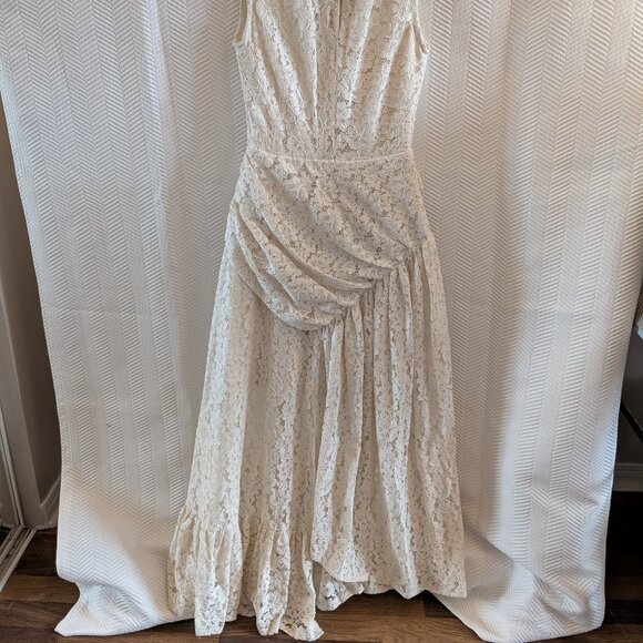 NWT Le Victoria Lace Sleeveless Bridal Dress Formal Dress Vintage Size 8 - Picture 11 of 15